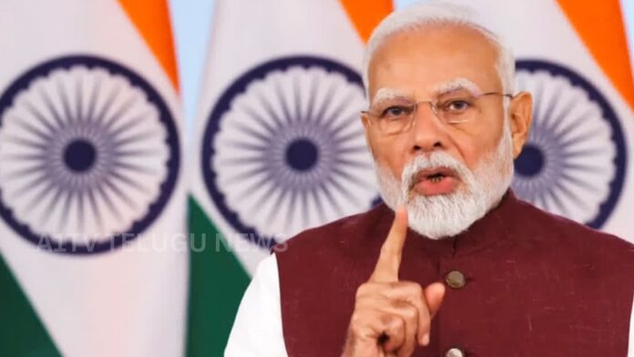 Prime Minister Narendra Modi addressing paper leak issue