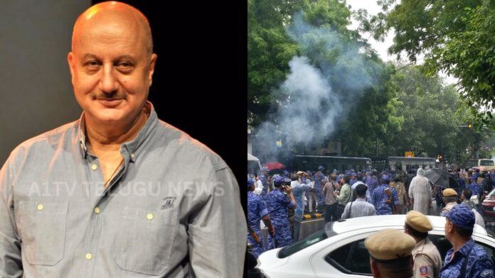 Anupam Kher speaking about the NEET student protests