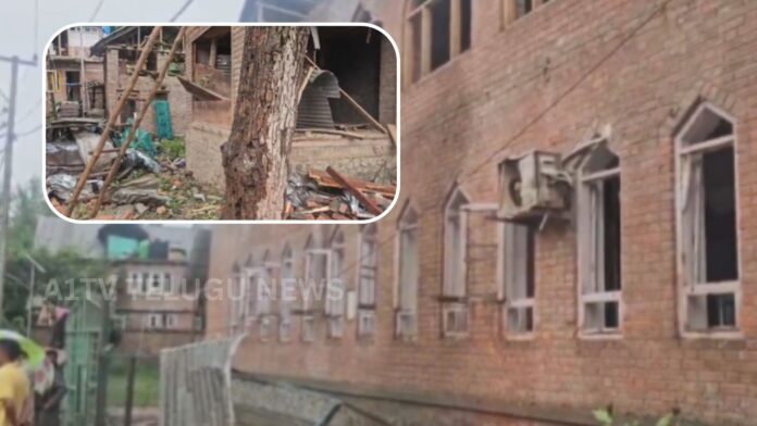 Security forces during an anti-terror operation in Jammu and Kashmir
