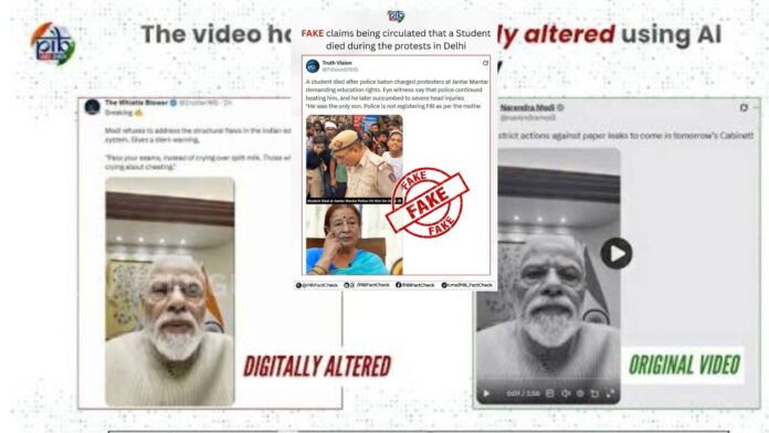 PIB Fact Check warns against fake AI videos of Prime Minister Narendra Modi