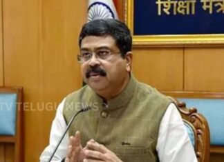Dharmendra Pradhan addressing media amid NEET paper leak controversy