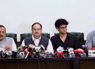 CJP representatives meeting Union Ministers JP Nadda and Jitendra Singh over NEET protest