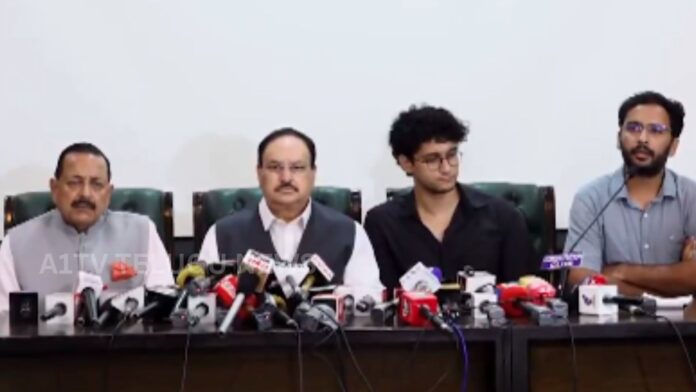 CJP representatives meeting Union Ministers JP Nadda and Jitendra Singh over NEET protest