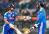 Ishan Kishan and Tilak Varma batting against Zimbabwe in the second T20I