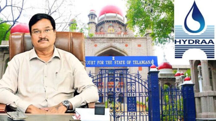 HYDRAA Commissioner AV Ranganath appearing in Telangana High Court case