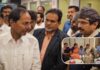 KCR visiting Peddi Sudarshan Reddy at Yashoda Hospital