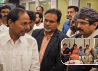 KCR visiting Peddi Sudarshan Reddy at Yashoda Hospital