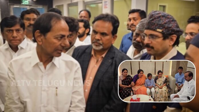 KCR visiting Peddi Sudarshan Reddy at Yashoda Hospital