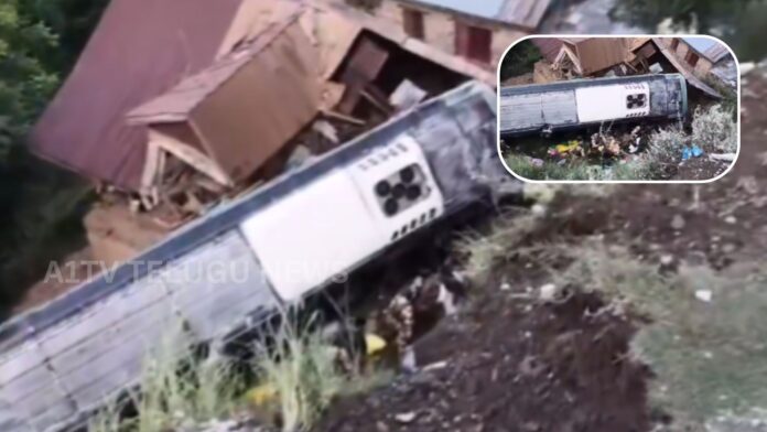 Amarnath Yatra bus accident site in Ganderbal