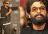 Actor Allu Arjun interacting with fans during an event
