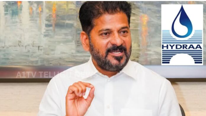 Telangana Chief Minister Revanth Reddy speaking about HYDRA
