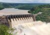 Rising water levels at Srisailam Reservoir due to Krishna River inflows