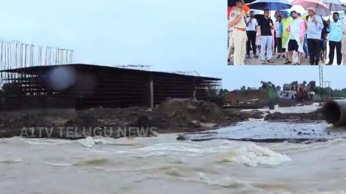 Telangana-Chhattisgarh Traffic Halted as Floodwaters Submerge Low-Level Bridge