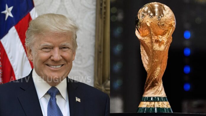 Donald Trump and Gianni Infantino at FIFA football event