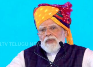 Prime Minister Narendra Modi addressing a public event in Chandigarh