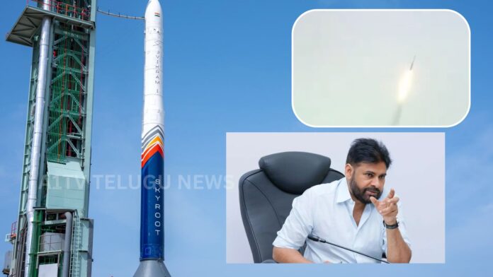 Vikram-1 private orbital rocket launch from Sriharikota space centre