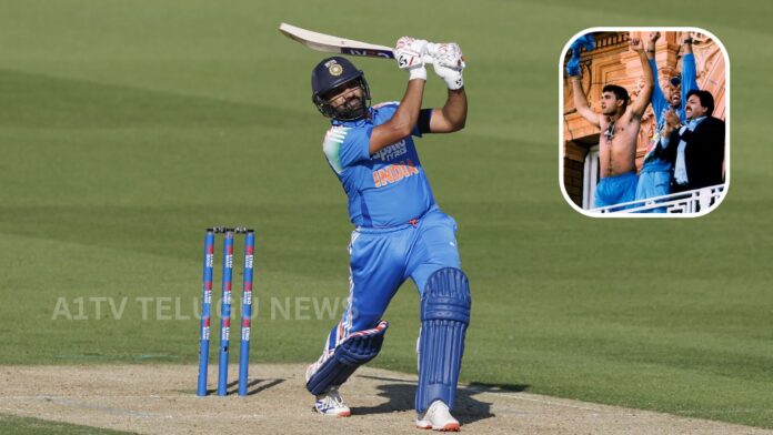 Rohit Sharma celebrates his historic ODI century at Lord's against England