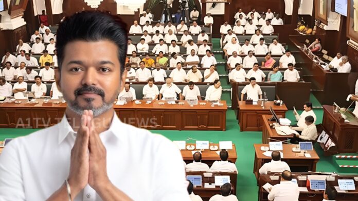 Finance Minister Maria Wilson presenting the Tamil Nadu Budget 2026-27 in the Assembly with education and welfare-focused announcements.