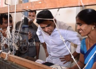 KTR greets weavers on National Handloom Day and highlights BRS welfare schemes for handloom workers.